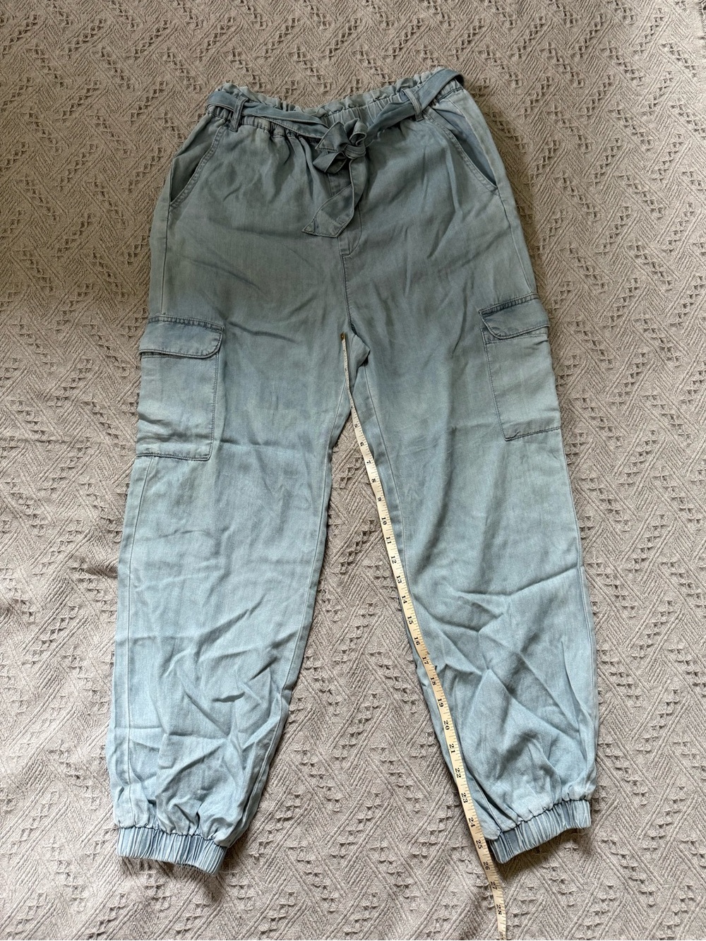Indigo Rising Lightweight Cargo Jogger Pants | Women’s Medium | Super Soft | EUC